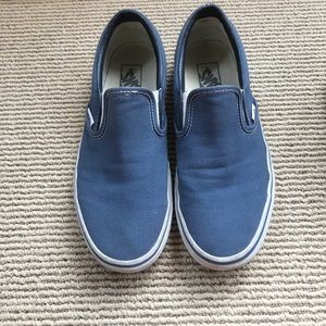 Navy blue slip on vans
